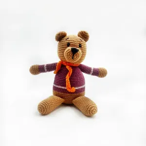 Teddy Bear - Soft Purple, 100% Organic Cotton