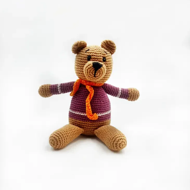 Teddy Bear - Soft Purple, 100% Organic Cotton