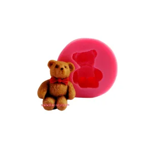 Teddy Bear Upright 1.5" - Silicone Mold