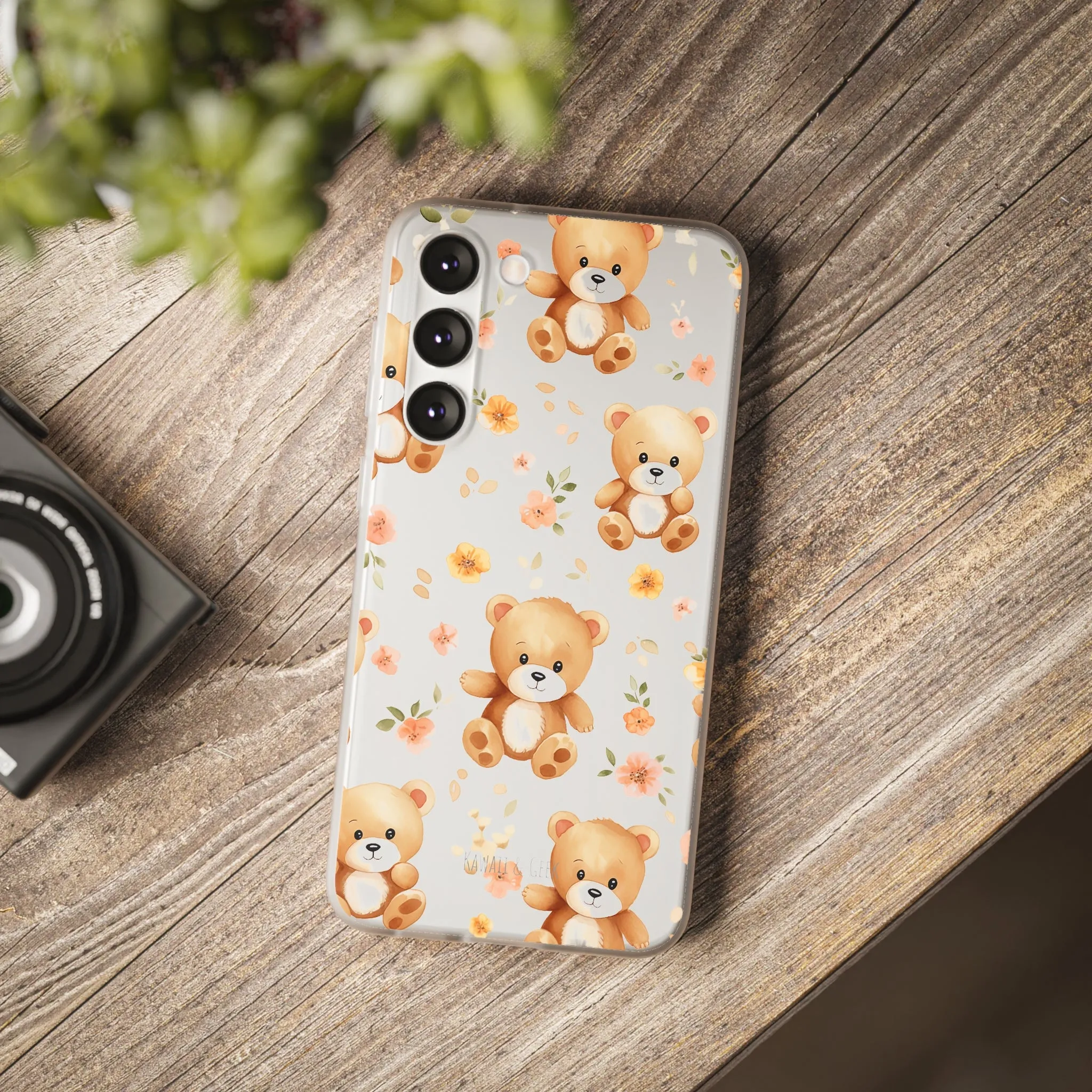 Teddy Delight: Flexi and semi-Transparent Phone Case