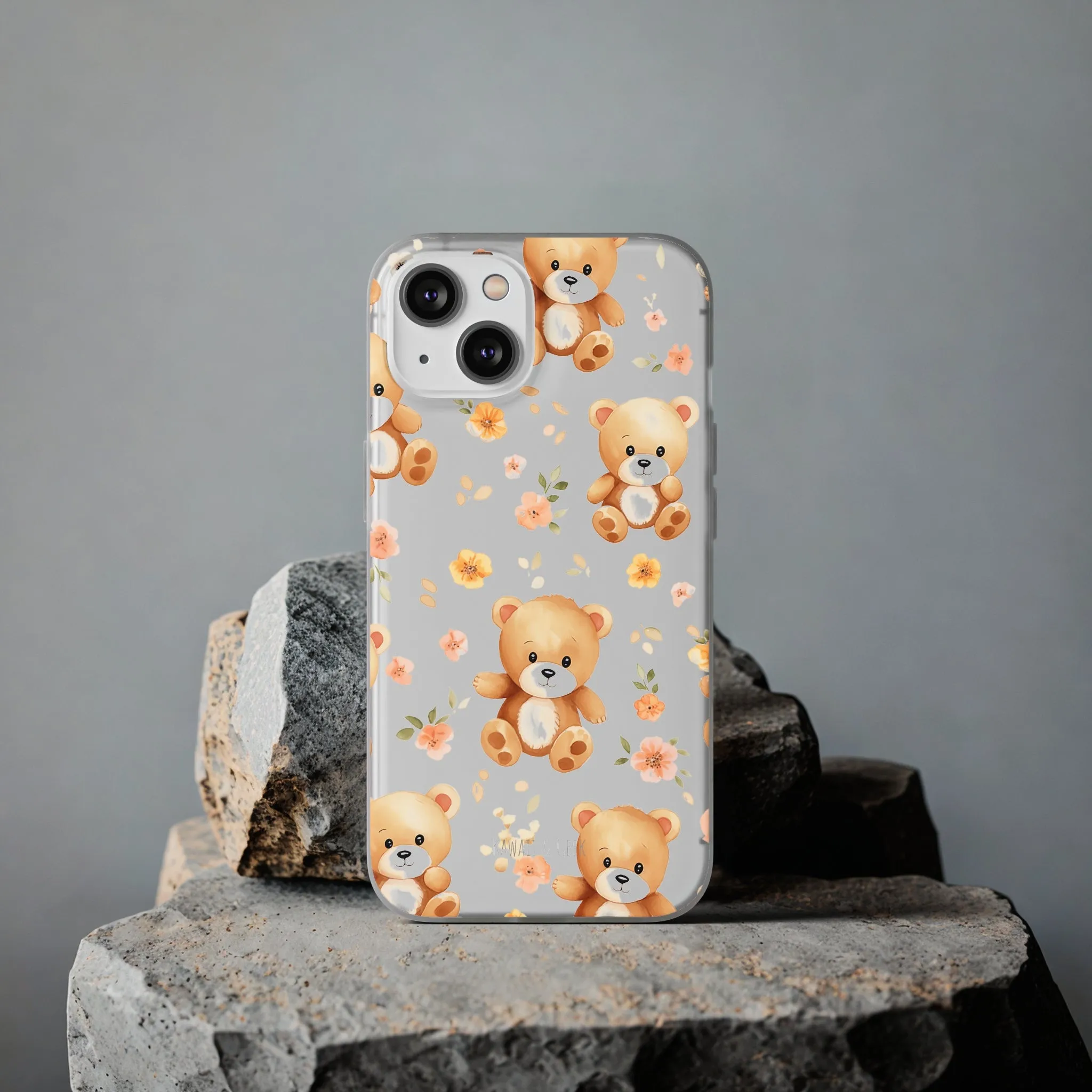Teddy Delight: Flexi and semi-Transparent Phone Case