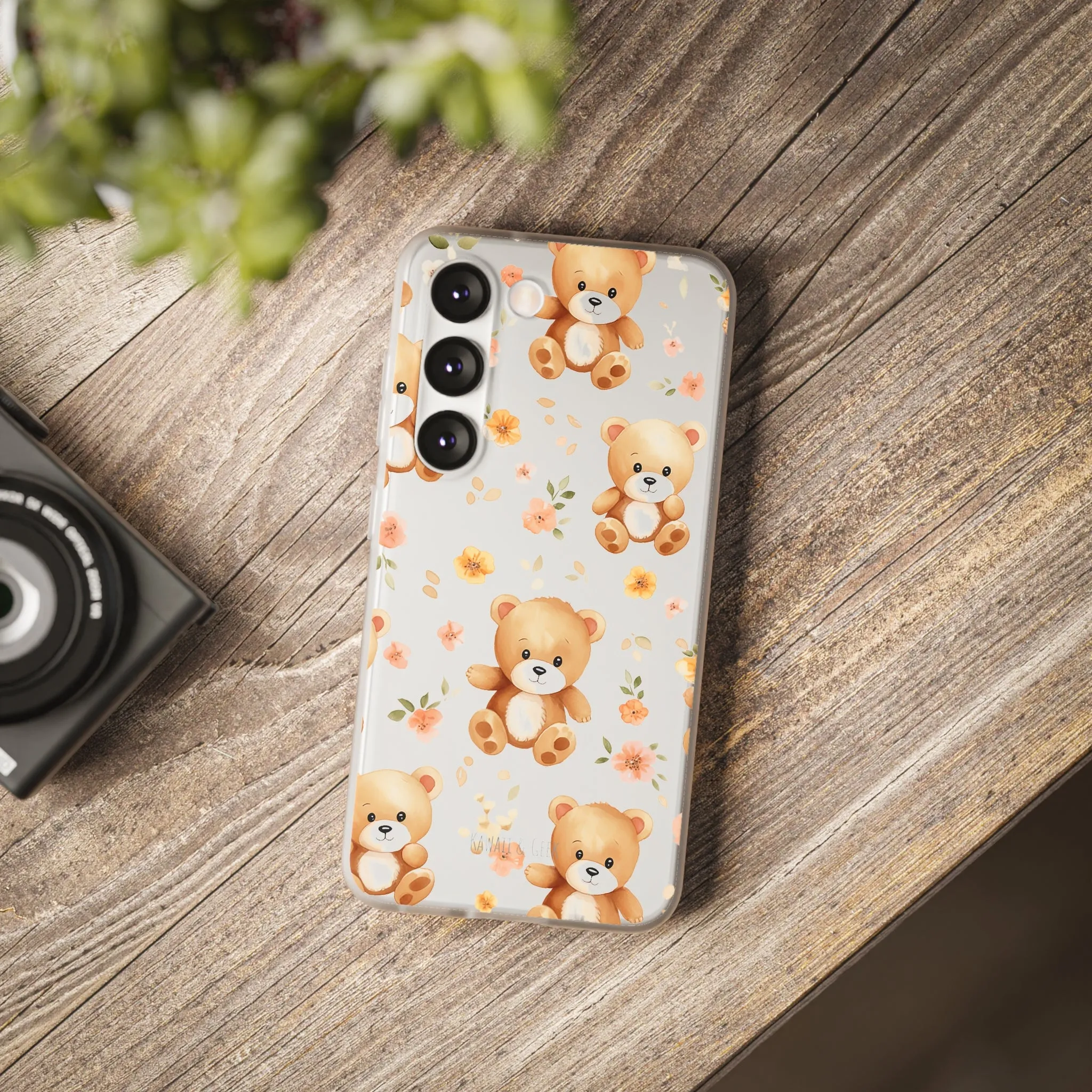 Teddy Delight: Flexi and semi-Transparent Phone Case