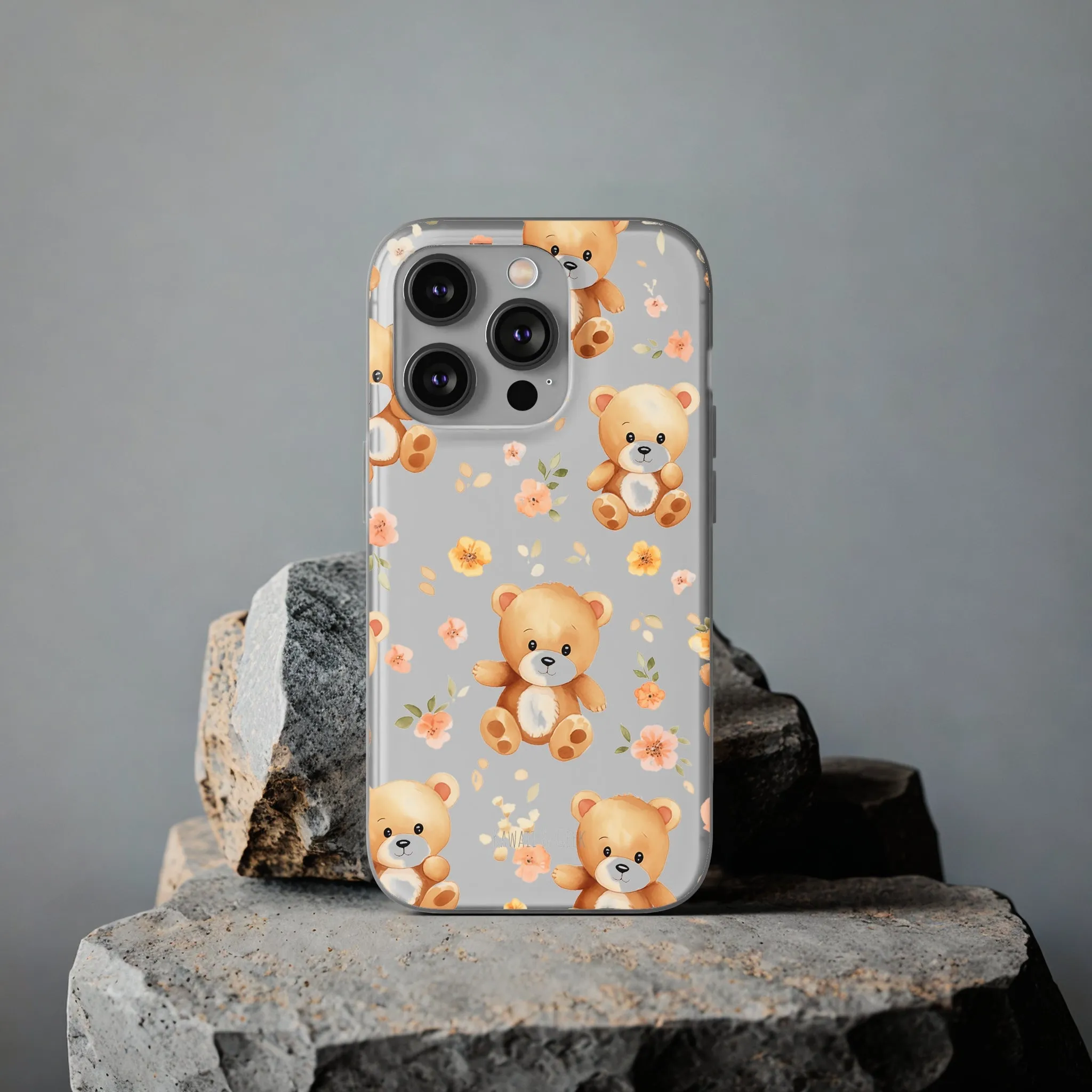 Teddy Delight: Flexi and semi-Transparent Phone Case