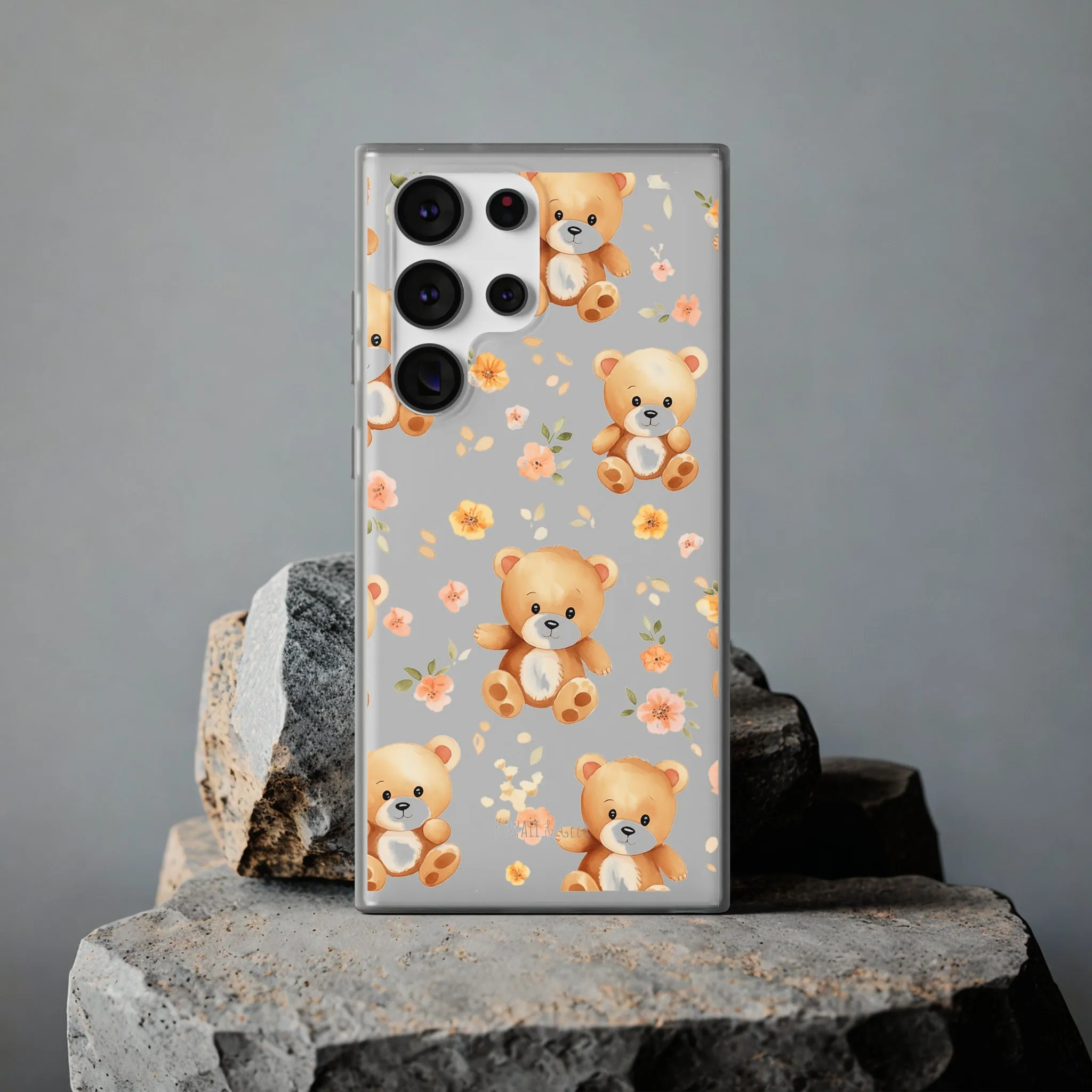 Teddy Delight: Flexi and semi-Transparent Phone Case