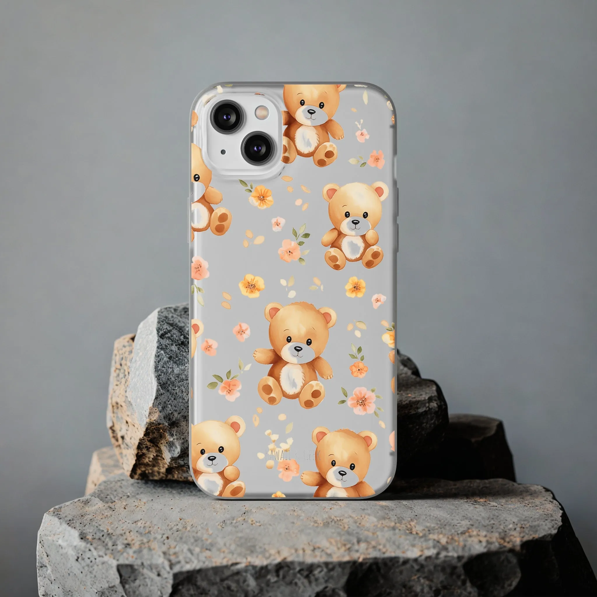 Teddy Delight: Flexi and semi-Transparent Phone Case