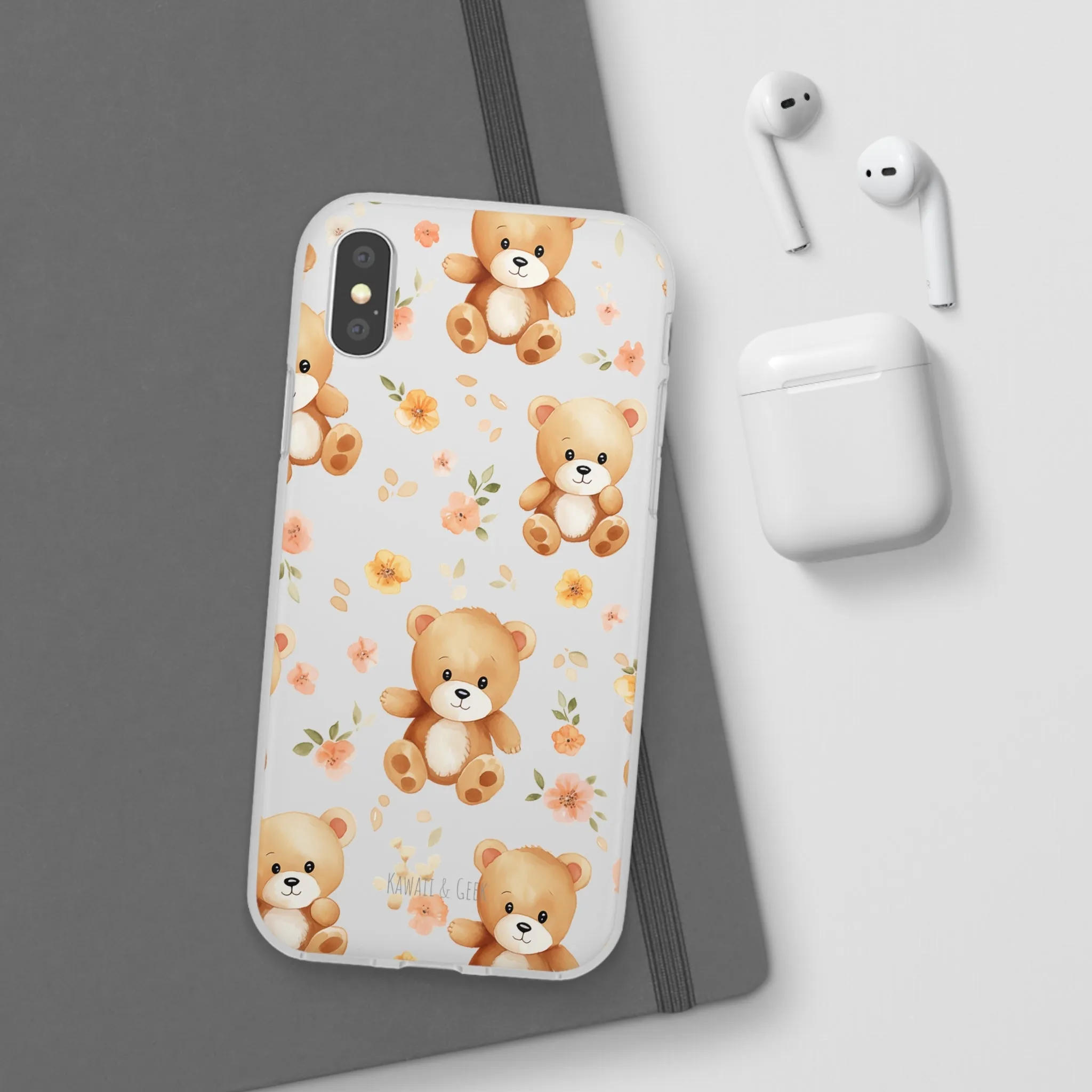 Teddy Delight: Flexi and semi-Transparent Phone Case