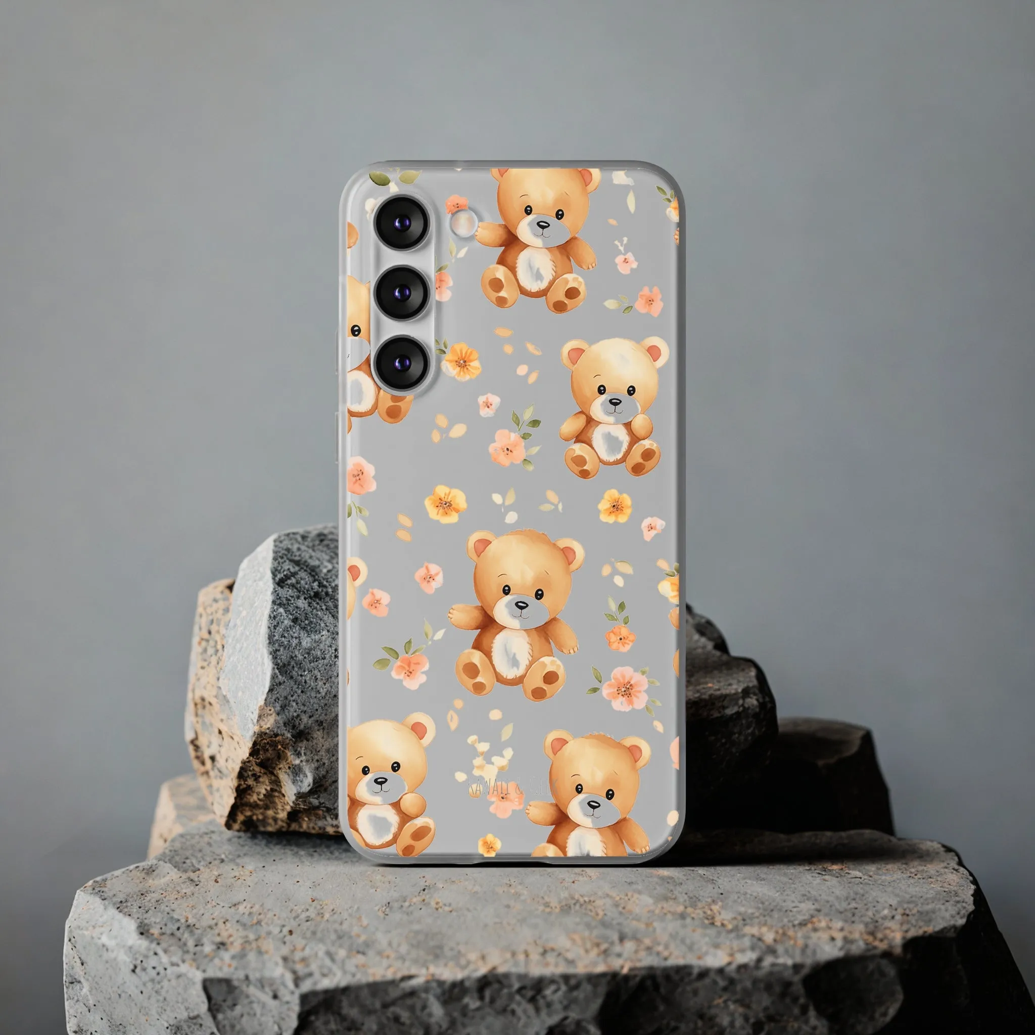 Teddy Delight: Flexi and semi-Transparent Phone Case