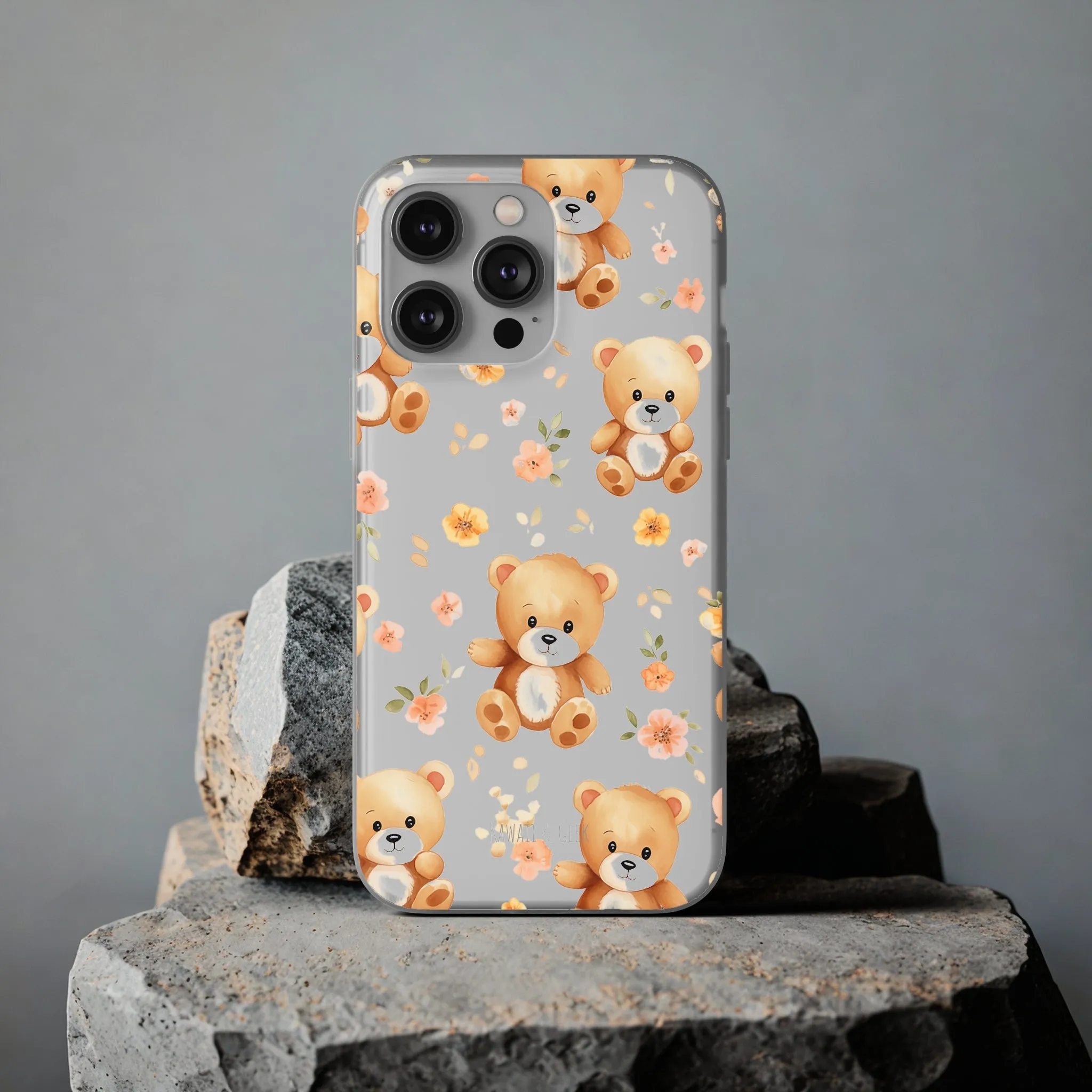 Teddy Delight: Flexi and semi-Transparent Phone Case