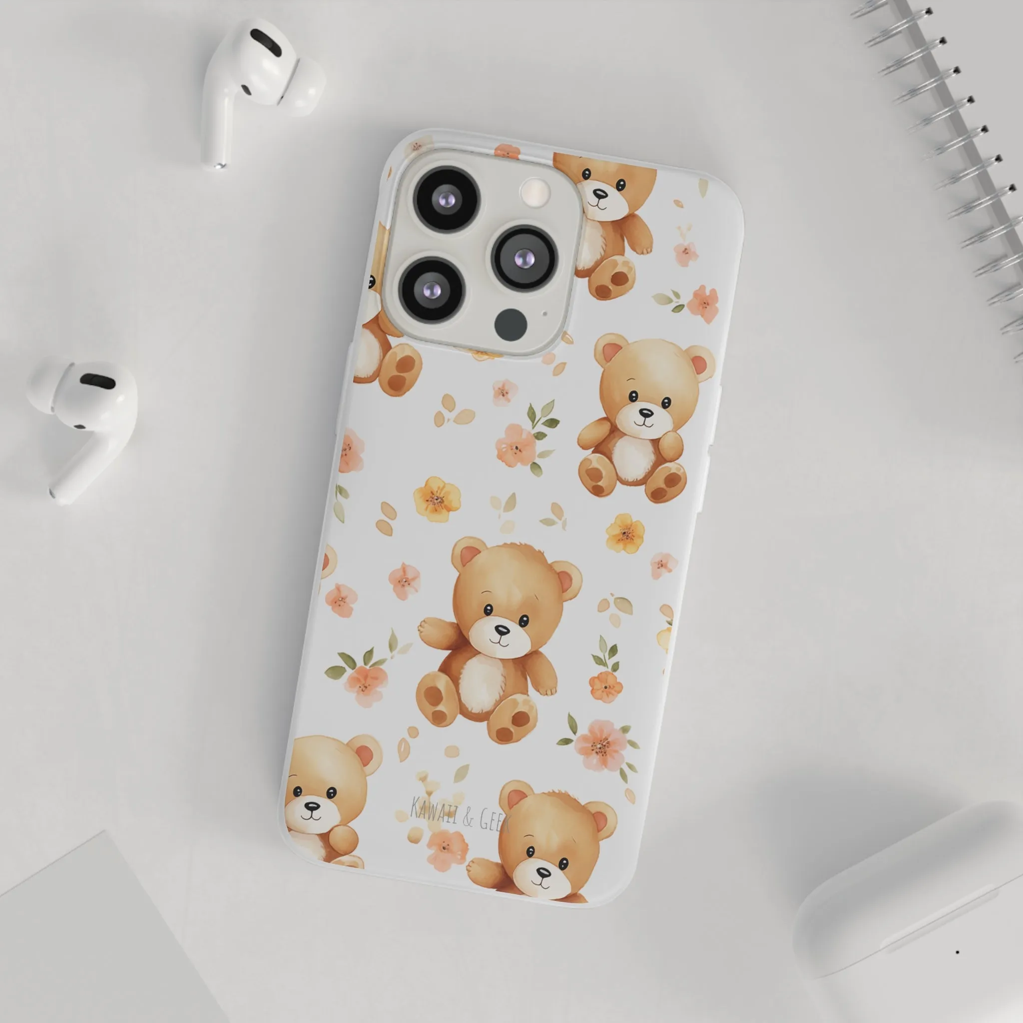 Teddy Delight: Flexi and semi-Transparent Phone Case