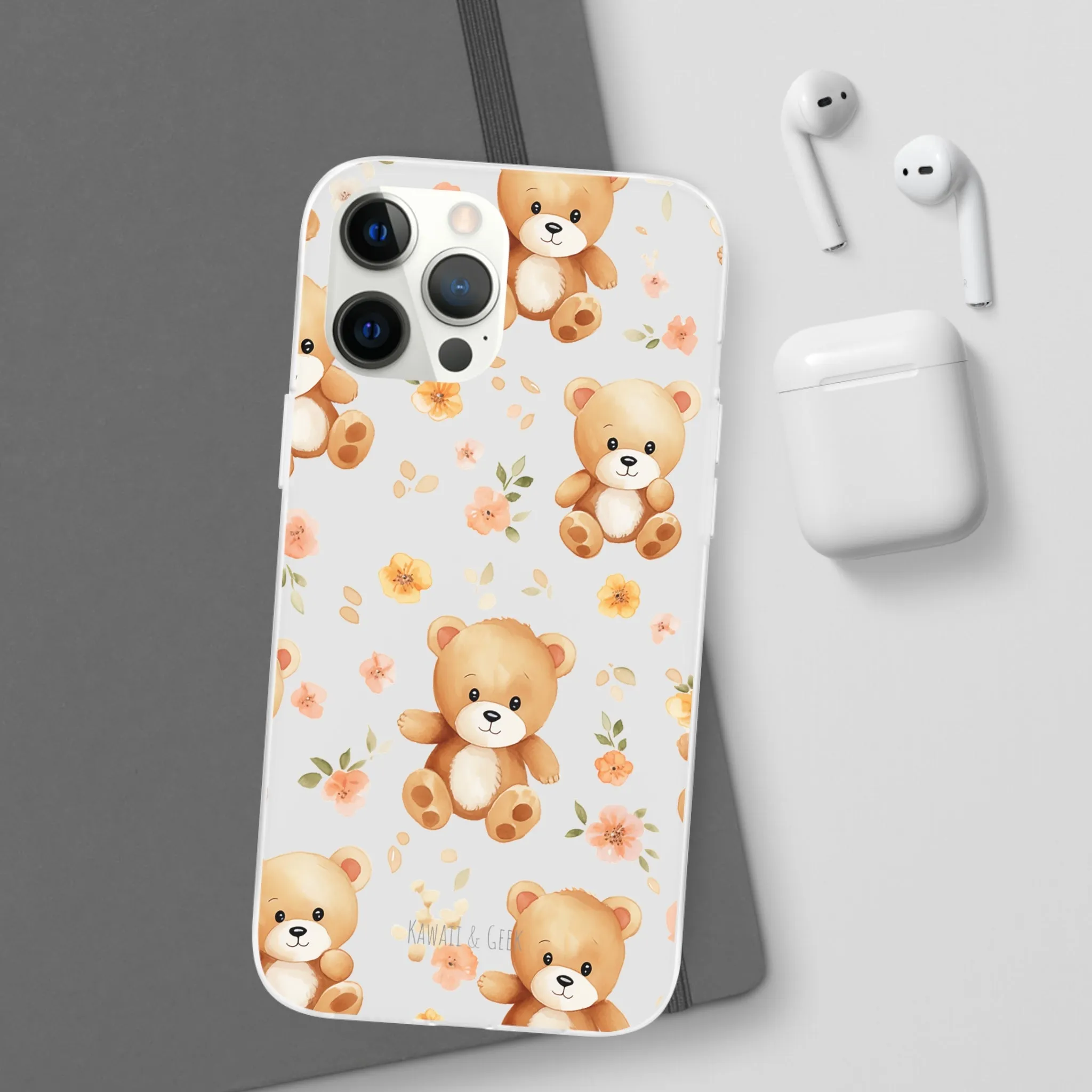 Teddy Delight: Flexi and semi-Transparent Phone Case