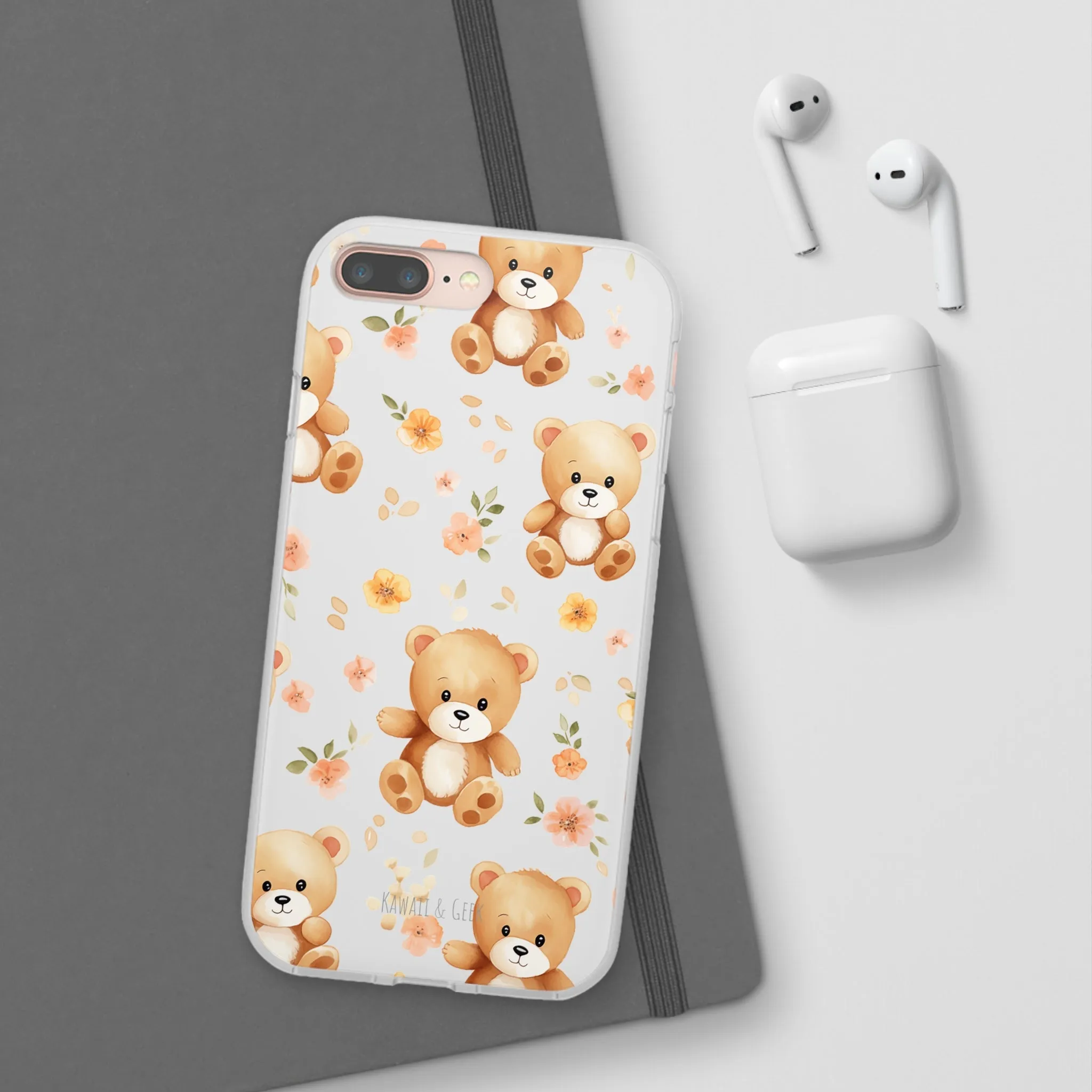 Teddy Delight: Flexi and semi-Transparent Phone Case
