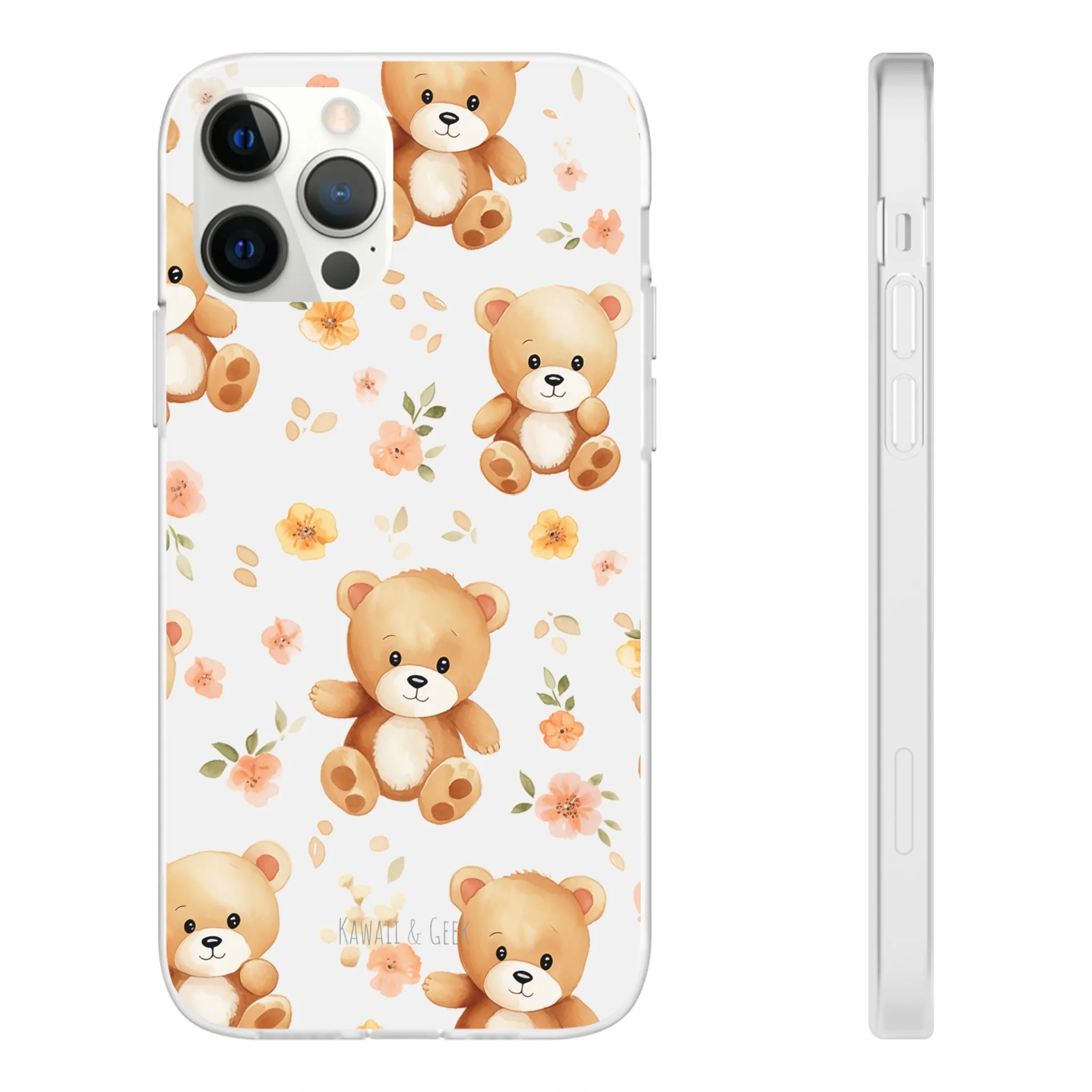 Teddy Delight: Flexi and semi-Transparent Phone Case