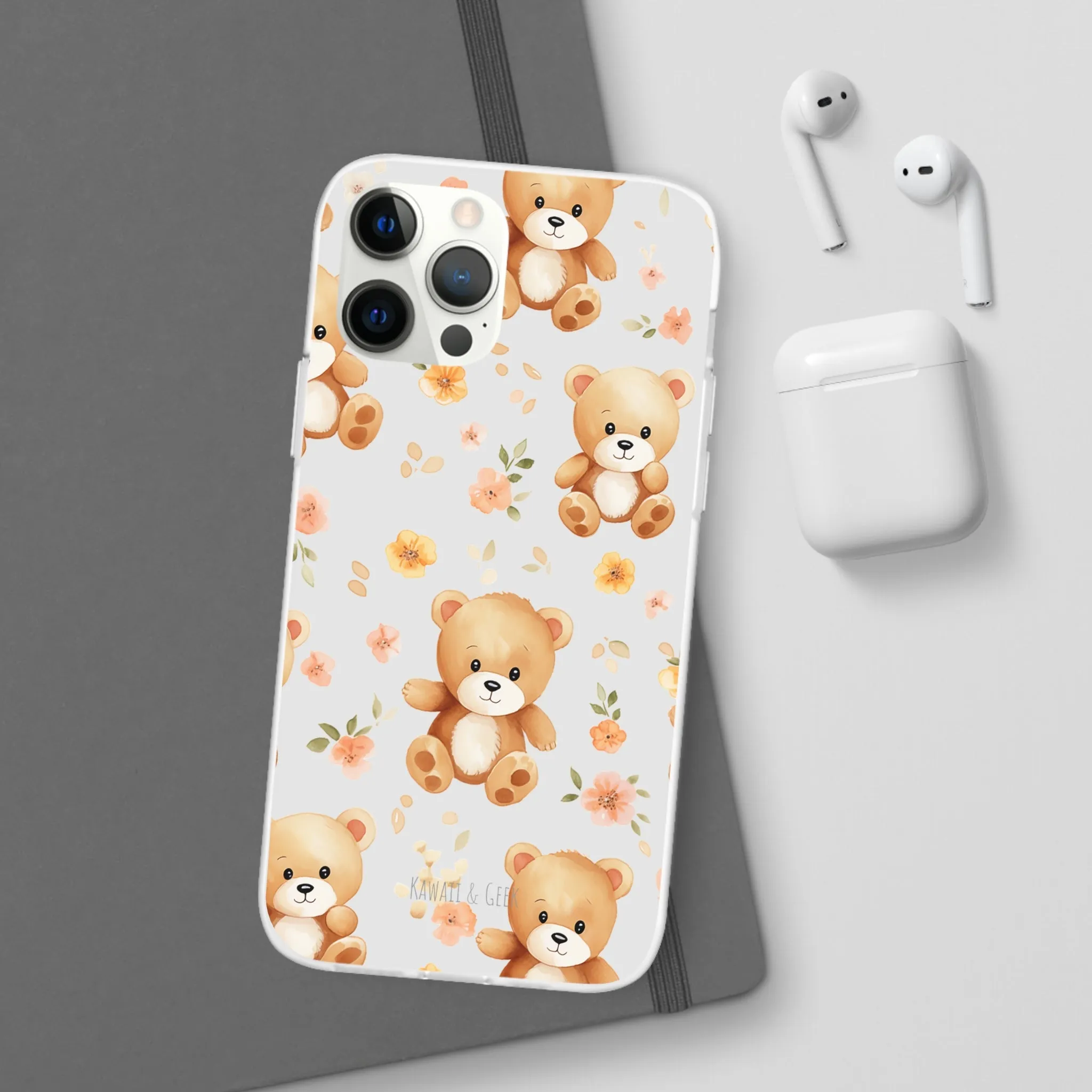 Teddy Delight: Flexi and semi-Transparent Phone Case