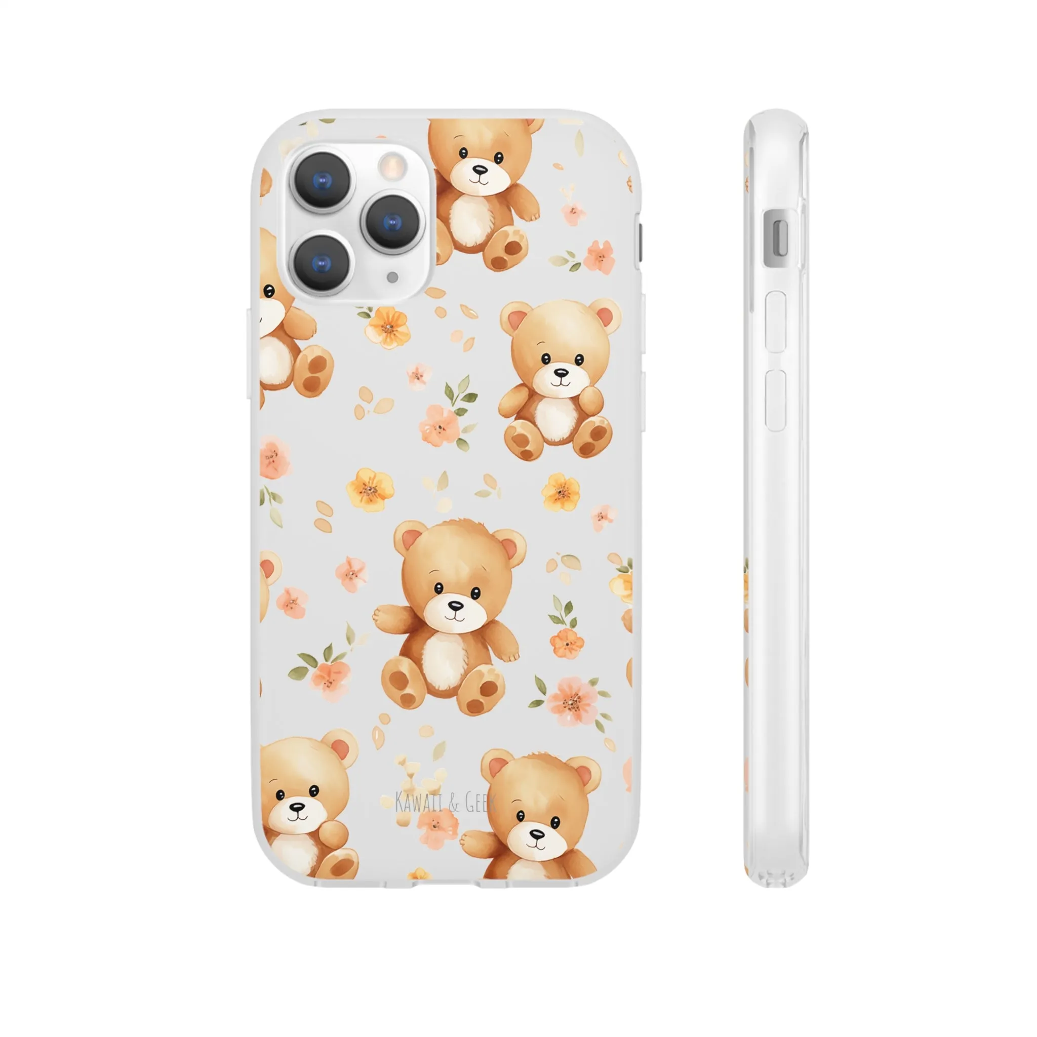 Teddy Delight: Flexi and semi-Transparent Phone Case