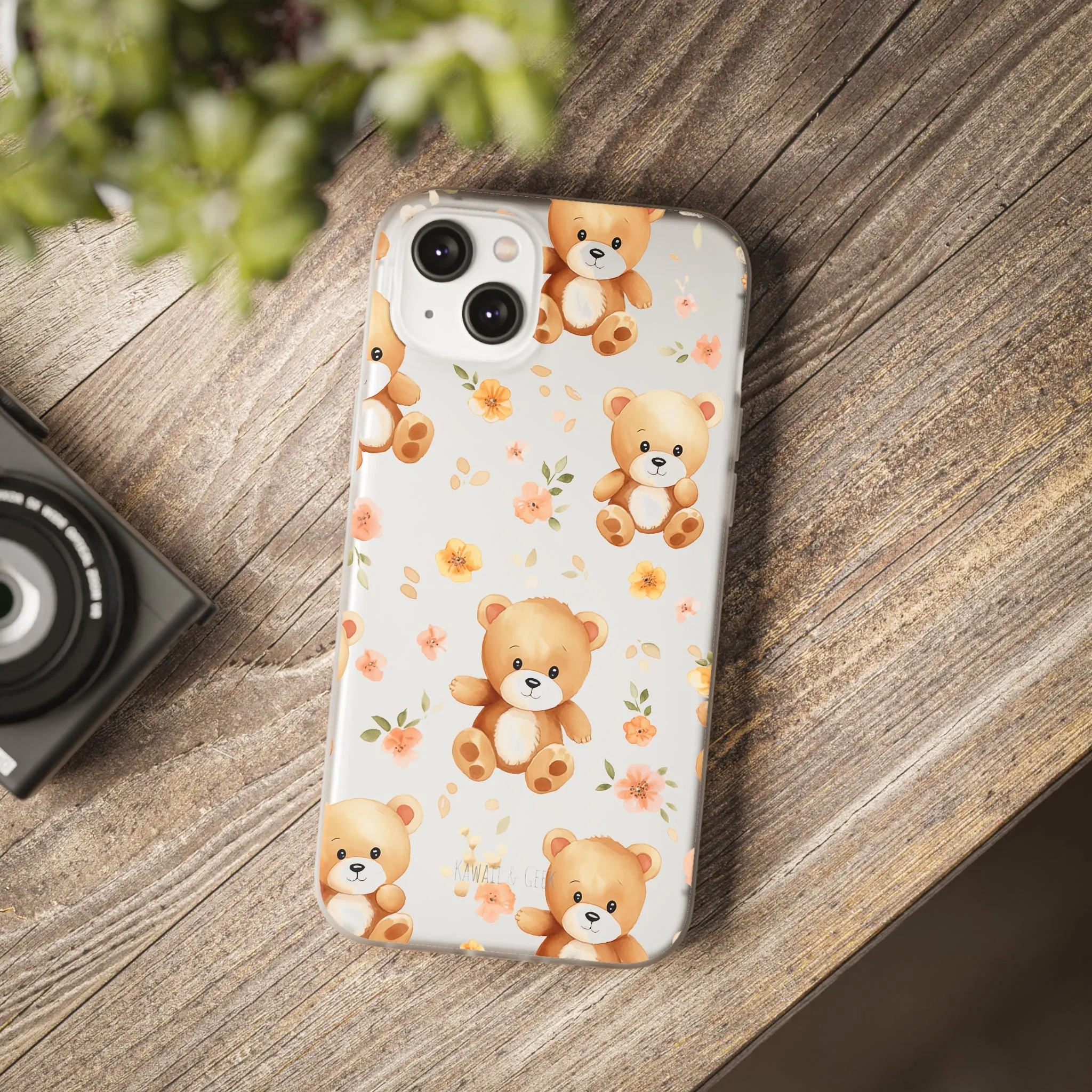 Teddy Delight: Flexi and semi-Transparent Phone Case