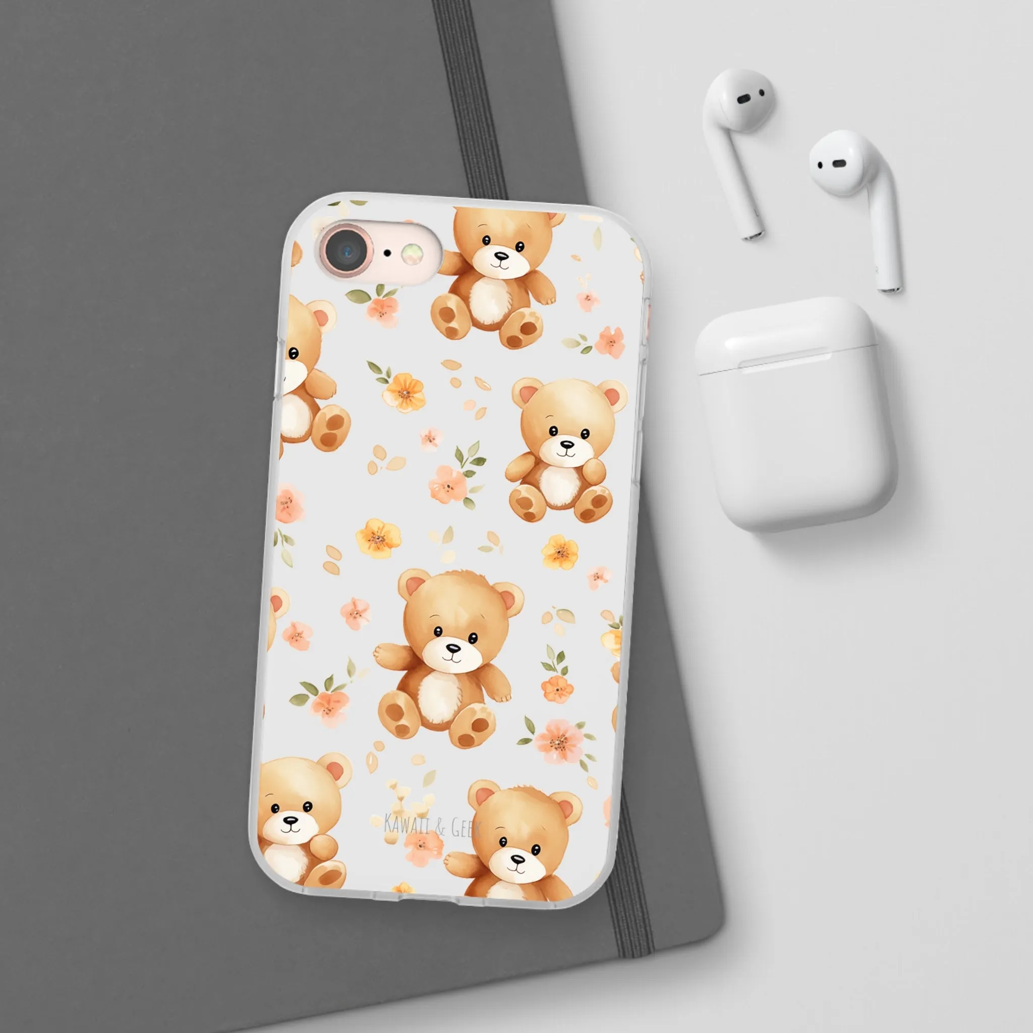 Teddy Delight: Flexi and semi-Transparent Phone Case