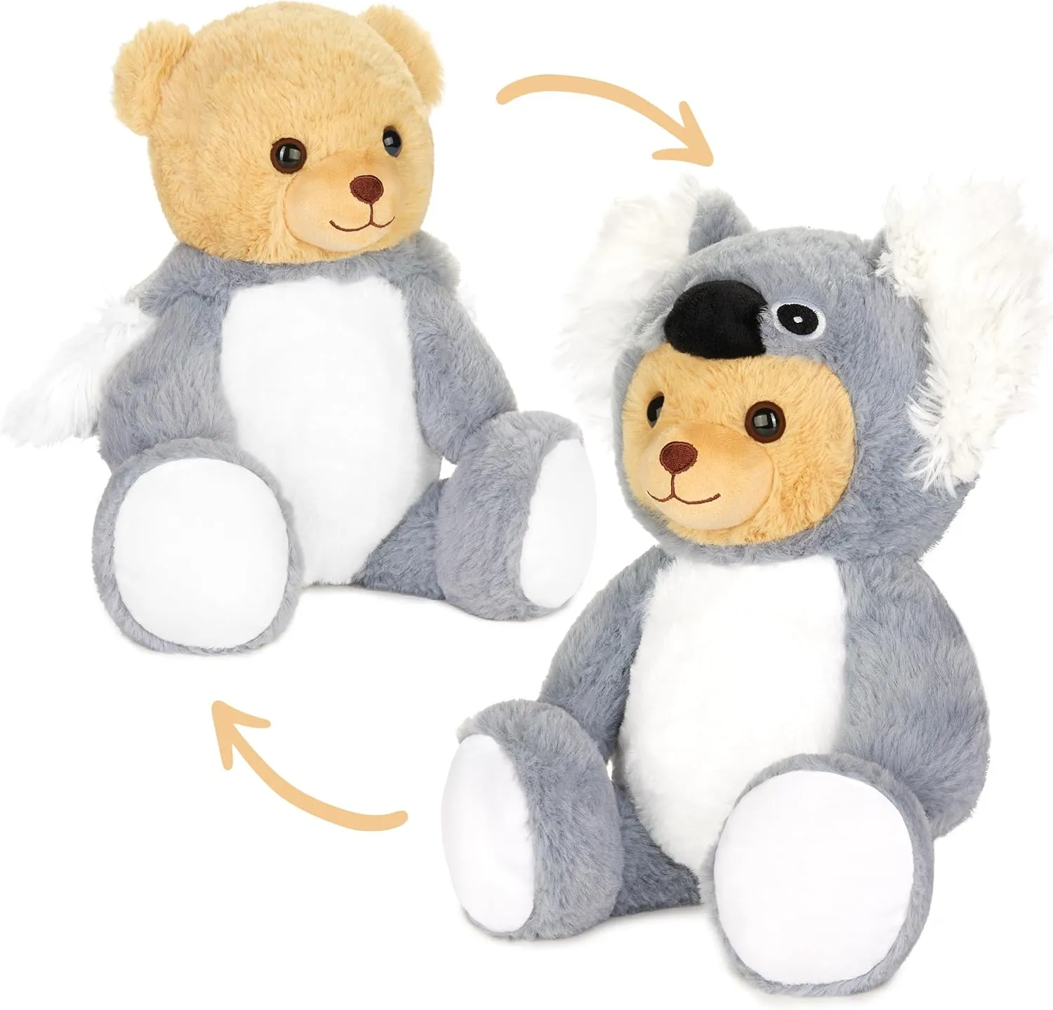 Teddy Koala - 10 Inch Teddy Bear in Koala Costume with Hood - Cuddly Toy for Cosy Adventures - Stuffed Animal for Children
