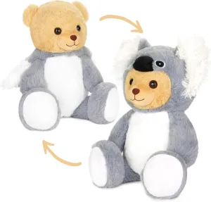 Teddy Koala - 10 Inch Teddy Bear in Koala Costume with Hood - Cuddly Toy for Cosy Adventures - Stuffed Animal for Children