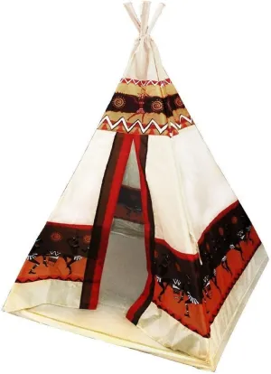 Teepee Tent Play Tents Portable Indoor Outdoor Kids Indian Playhouse for Kids