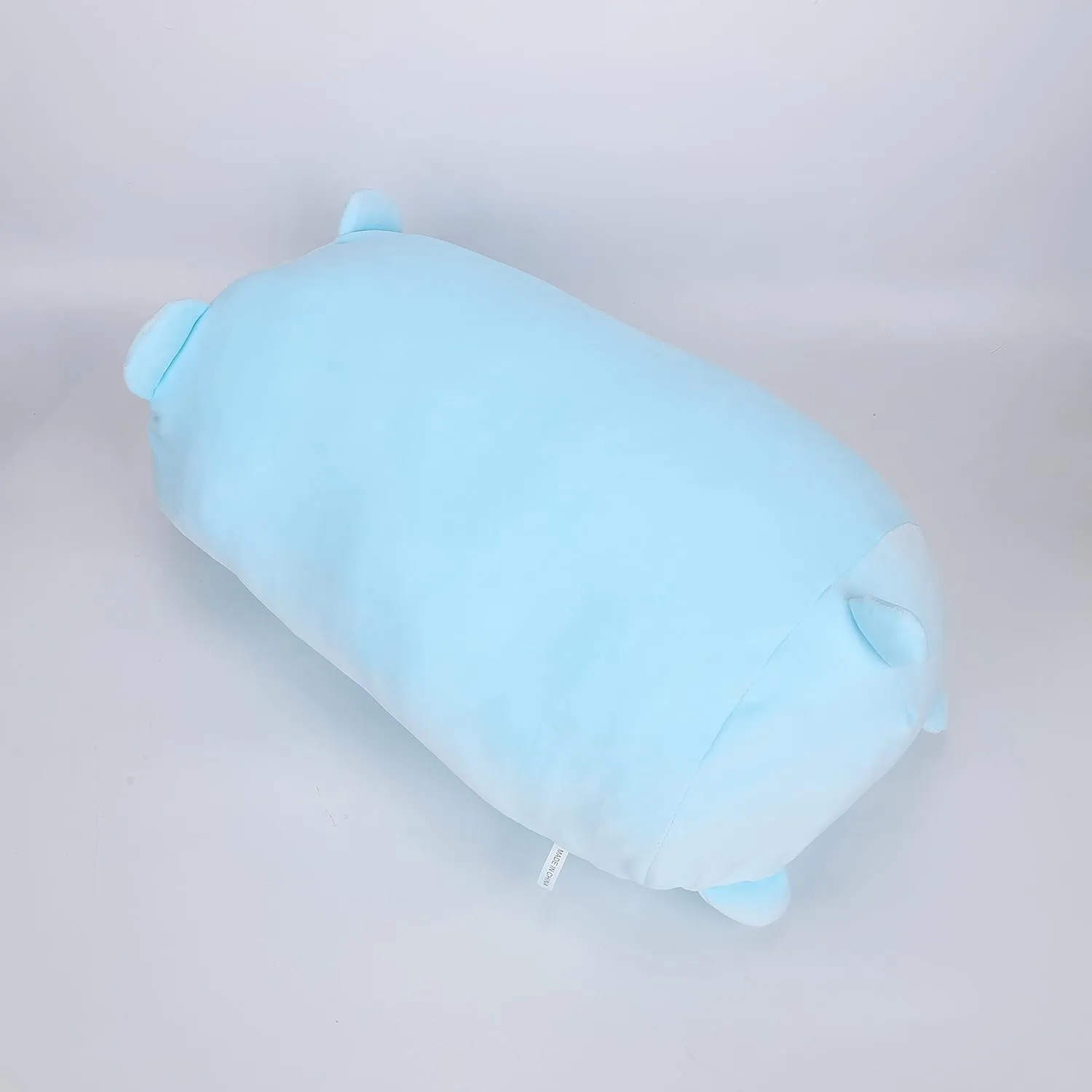 TemBe 23.6 inch Cute Large Bear Plush Stuffed Animal Pillow, Very Soft Squish Mellow Hugging Toy Gifts for Bedding, Kids Sleeping Cute Pillow (Blue Bear)