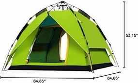 Tent for Camping Instant Cabin Automatic Pressure Camping Tents Outdoor 3-4 People Tu Silver Plaid Waterproof Sunscreen Strong Windbreak Fast Pop-Up Tents Outdoor camping adventure Winter fishi