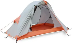 Tents for Camping Ultralight Single Tent with Mesh Windows Windproof Rainproof Tent for Outdoor Hiking Cycling Outdoor Tent Beach Tent