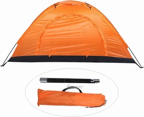 Tents for Camping, Camping Dome Tent, Single Person Easy to Set Up, Waterproof, Lightweight Portable Backpacking Tent for Outdoor Camping Hiking, Mountaineering Travel (Orange)