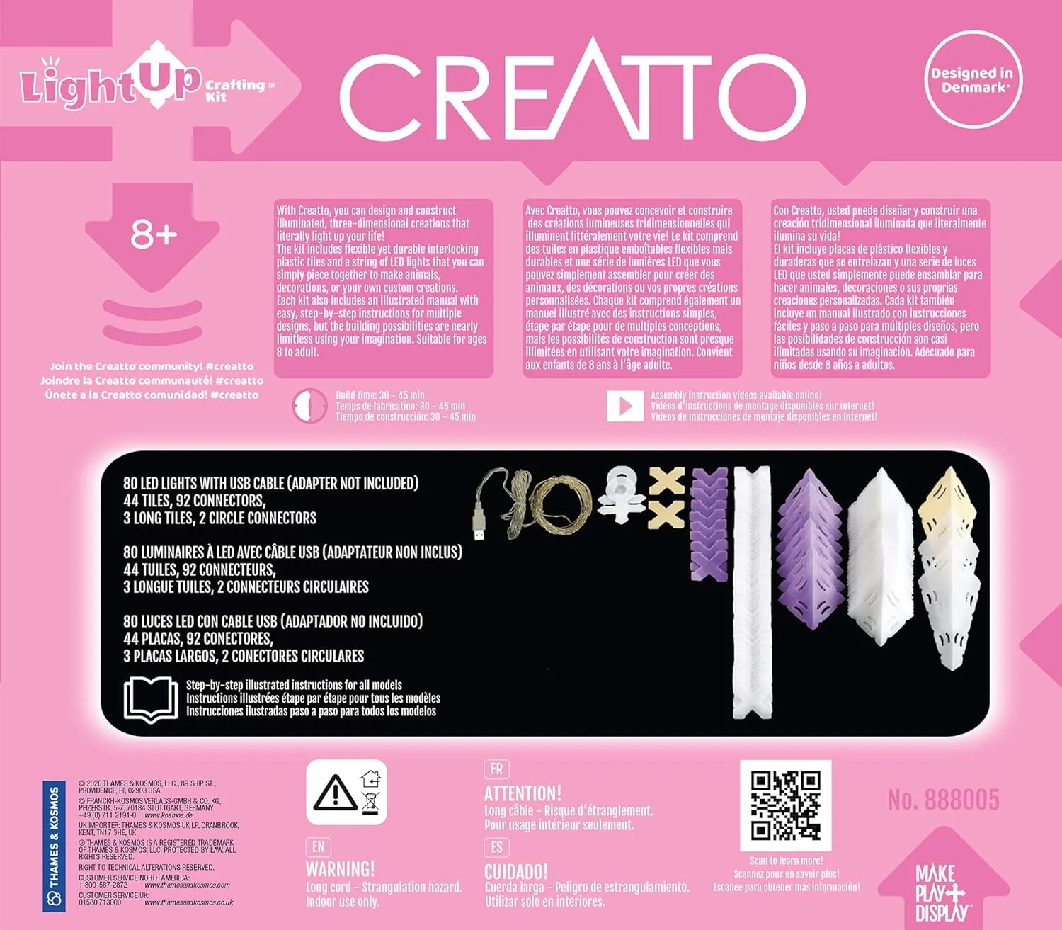 Thames & Kosmos Creatto: Sparkle Unicorn & Friends Light-Up Craft Puzzle from