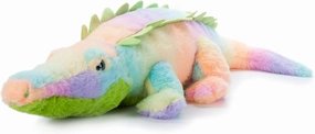 The Petting Zoo Alligator Stuffed Animal Plushie, Ombrez Ocean Animals, Rainbow Gator Plush Toy 28 inches