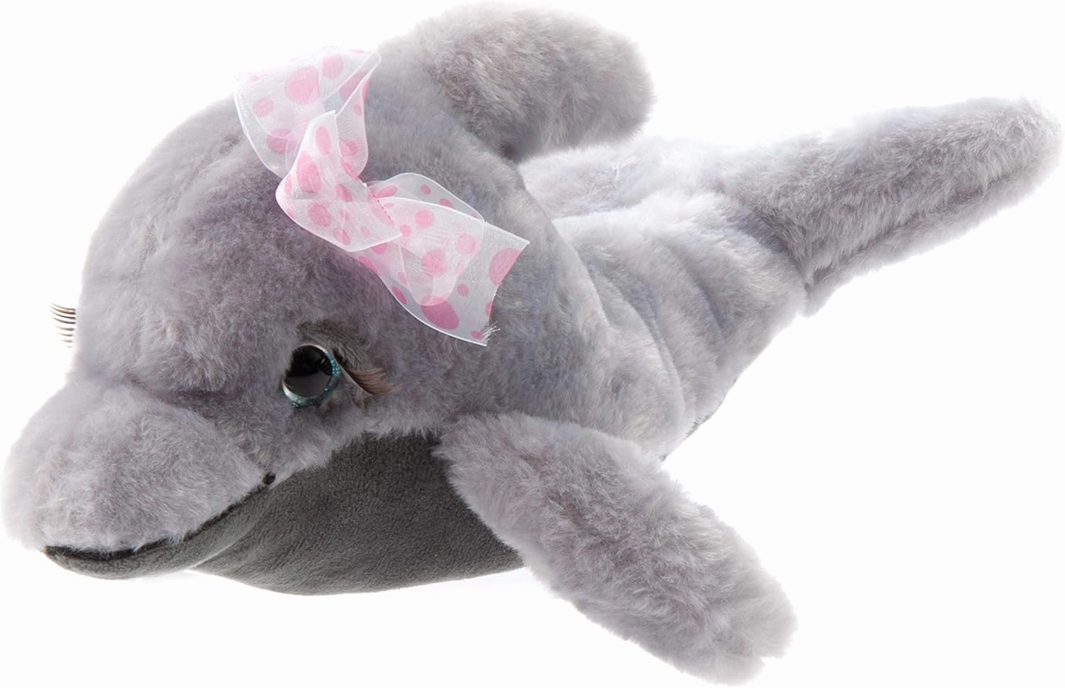 The Petting Zoo, Lash'z Dolphin Stuffed Animal, Gifts for Girls, Plush Toy 14 inches