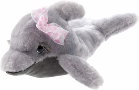 The Petting Zoo, Lash'z Dolphin Stuffed Animal, Gifts for Girls, Plush Toy 14 inches