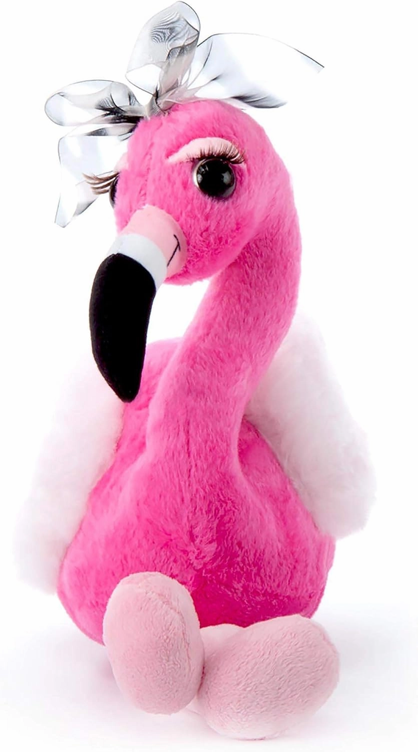 The Petting Zoo, Lash'z Flamingo Stuffed Animal, Gifts for Girls, Flamingo Plush Toy 14 inches