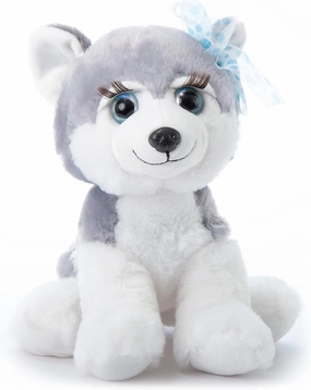 The Petting Zoo, Lash'z Husky Stuffed Animal, Gifts for Girls, Husky Dog Plush Toy 10 inches