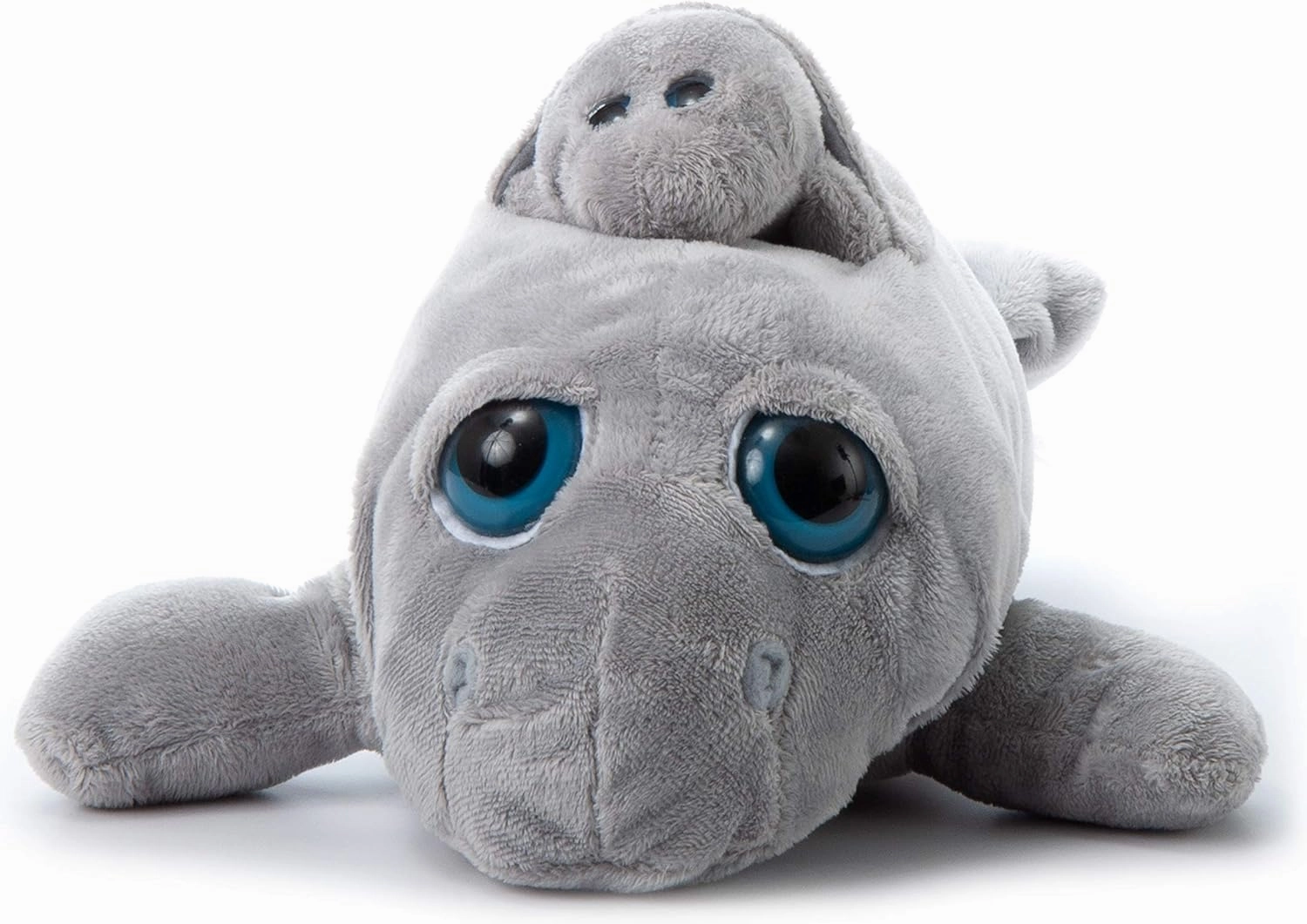 The Petting Zoo Mom and Baby Manatee Stuffed Animal, Gifts for Kids, Pocketz Ocean Animals, Manatee Plush Toy 15 inches