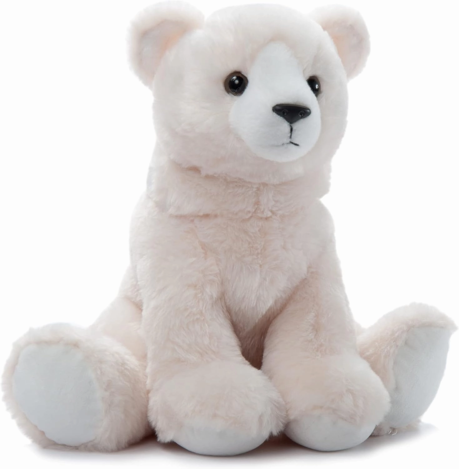 The Petting Zoo Polar Bear Stuffed Animal, Gifts for Kids, Wild Onez Zoo Animals, Polar Bear Plush Toy 12 inches