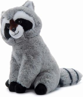 The Petting Zoo Raccoon Stuffed Animal Plushie, Gifts for Kids, Wild Onez Wildlife Zoo Animals, Raccoon Plush Toy 12 inches