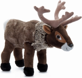 The Petting Zoo Reindeer Stuffed Animal Plushie, Gifts for Kids, Wild Onez Zoo Animals, Zoologee Reindeer Plush Toy 12 inches