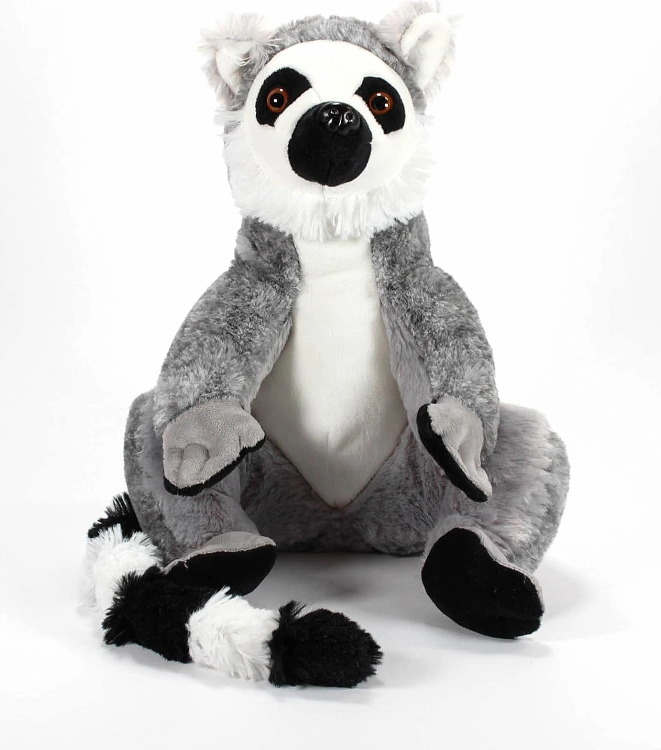 The Petting Zoo Ringtailed Lemur Stuffed Animal, Gifts for Kids, Wild Onez Zoo Animals, Ringtailed Lemur Plush Toy 12 inches