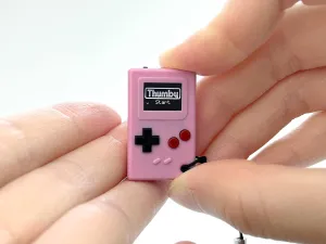 TinyCircuits Thumby (Pink), Tiny Game Console, Playable Programmable Keychain: Electronic Miniature, STEM Learning Tool