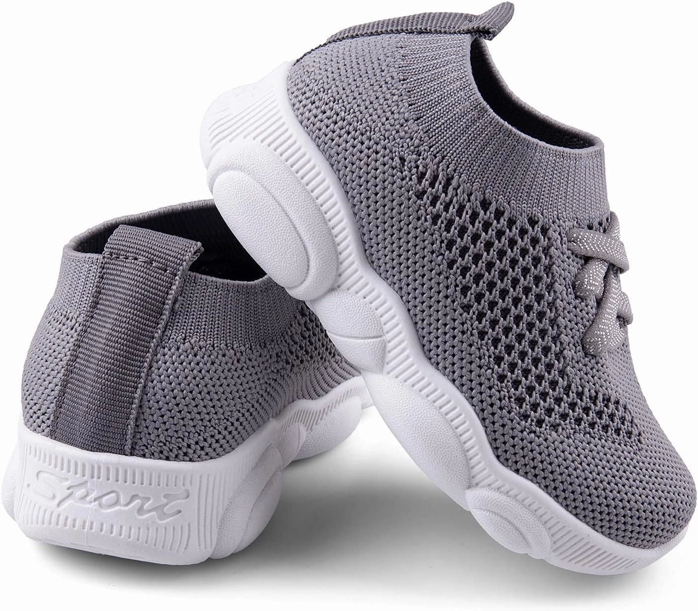 Toddler Baby Girls Boys Tennis White Walking Barefoot Slip on Shoes 18-24 Months Size 5 Wide Toe Box Summer Soft Sole Flexible Dinosaur Cheer Shoes Breathable Outdoor Soccer Rubber Sneakers