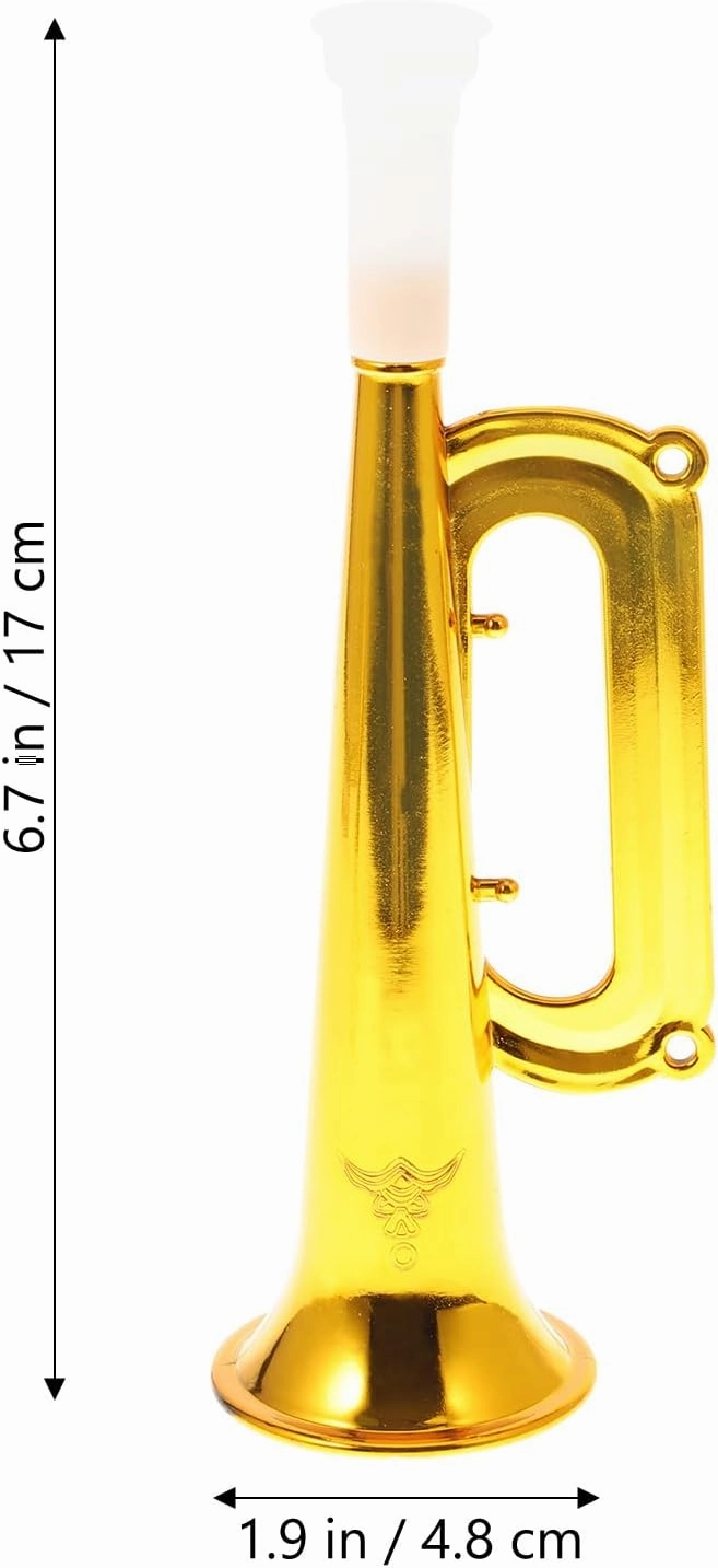 TOYANDONA Kids Toys Kids Trumpet 14pcs Plastic Trumpet Trumpet Horn Toy Plastic Horn Trumpet Cheering Prop Trumpet Golden Kids Trumpet Kids Toy Trumpet Musical Instruments