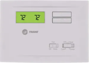 Trane XR103 TCONT103AN21HA Non-Programmable Heat Pump Thermostat, Comfort Control, 2 Heat (Gas/Oil/ELEC) 1 Cool, White – Replaces TCONT401AN21MAA, TCONT401