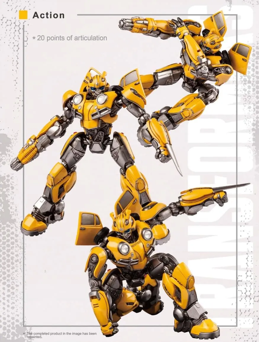Transformers Bumblebee Figure Model Kit – Beetle Easy to Assemble 3D Articulated Action Figure Pre Painted Collectible Series Toys Hobby 08100
