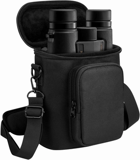 Travel Case for NIKON Monarch M5 8x42 Binocular, Durable Protective Storage Bag with Shoulder Strap Compatible with Most 8x42 Binoculars, Black (Case Only)