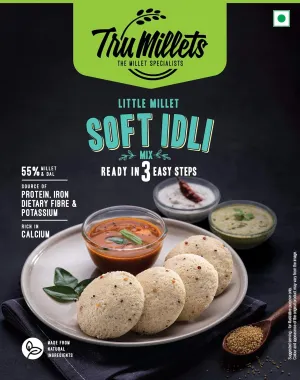 Trumillets LITTLE MILLET SOFT IDLI MIX ,250 gm (Pack of 1)