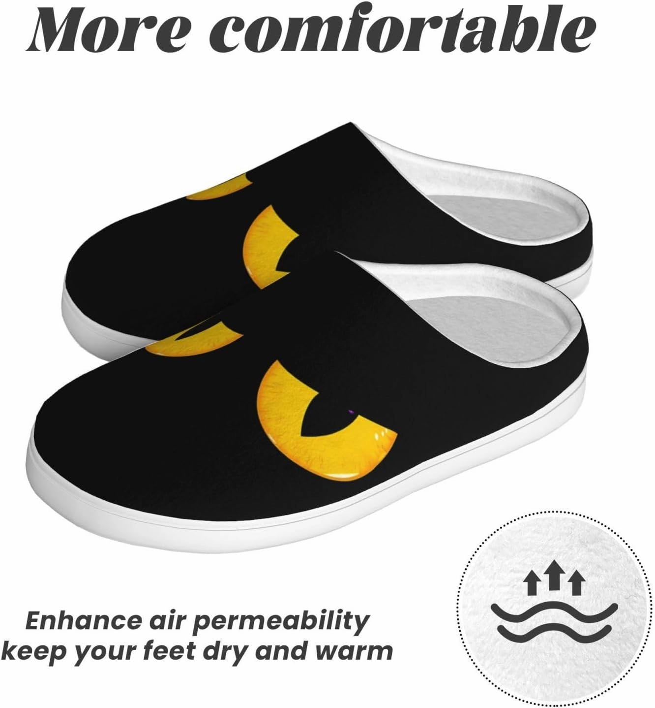 Unisex Warm Slippers Non-Slip Winter Fluffy Slippers Slip-On Plush Slippers Bedroom Slippers House Shoes For Men Women