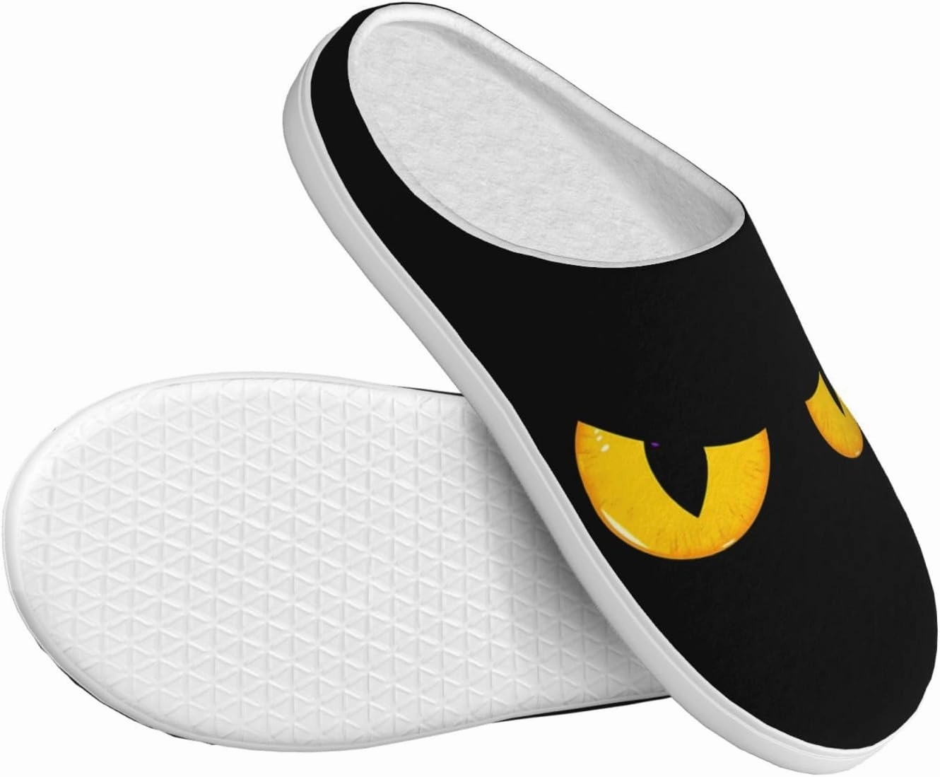 Unisex Warm Slippers Non-Slip Winter Fluffy Slippers Slip-On Plush Slippers Bedroom Slippers House Shoes For Men Women