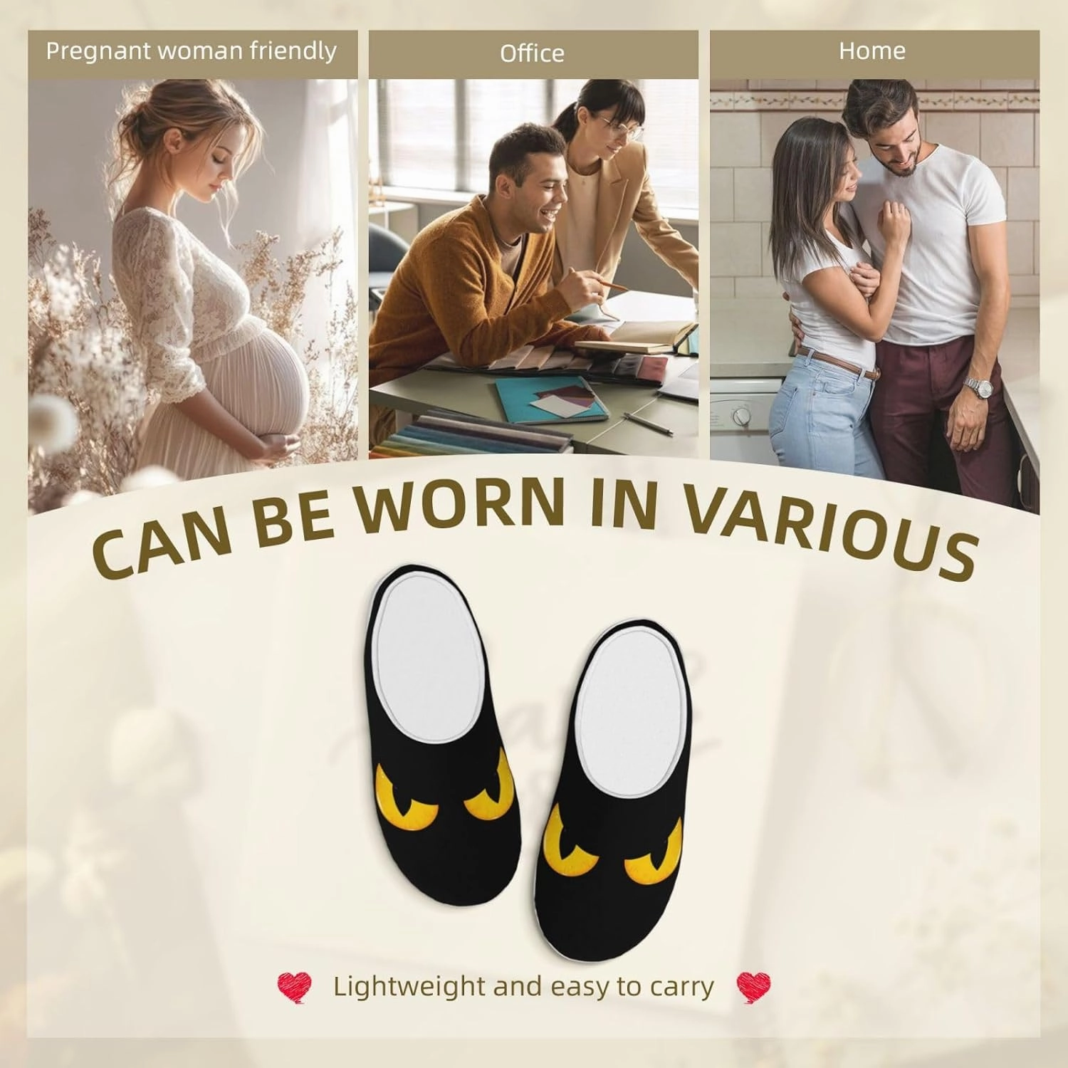 Unisex Warm Slippers Non-Slip Winter Fluffy Slippers Slip-On Plush Slippers Bedroom Slippers House Shoes For Men Women