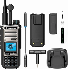 UV-TK118 Dual-Band 10W High-Power Walkie Talkie with NOAA Weather Alerts | 999 Programmable Channels, Voice Prompts, USB-C Fast Charging | Rugged for Outdoor, Emergency & Group Use