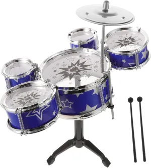 Vaguelly Mini Jazz Drum Percussion Musical for Easy Assembly Loud Sounds for Musical Development for Ages